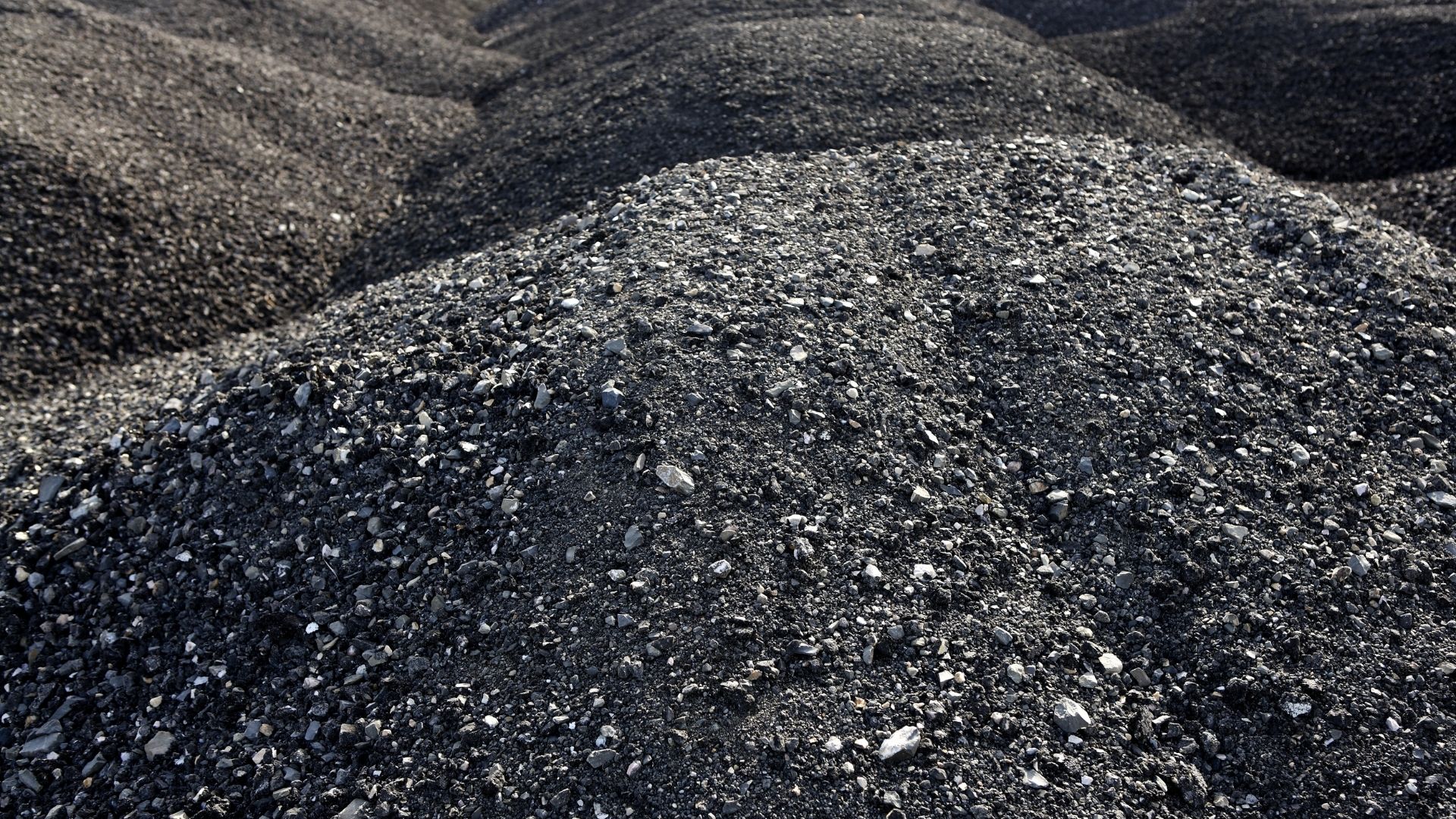Piles of asphalt