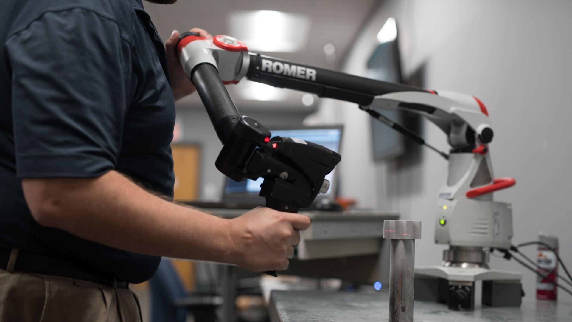 Robotic arm in engineering lab