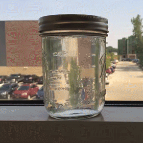 metal ball gliding through a viscous liquid slowly