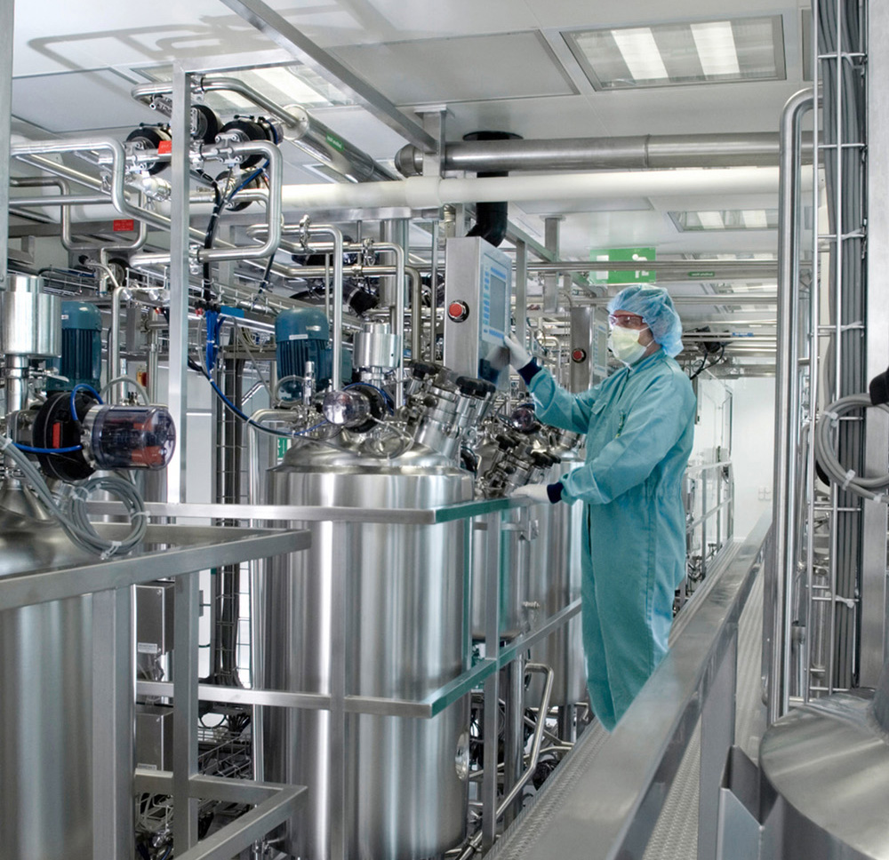 biopharma processing room