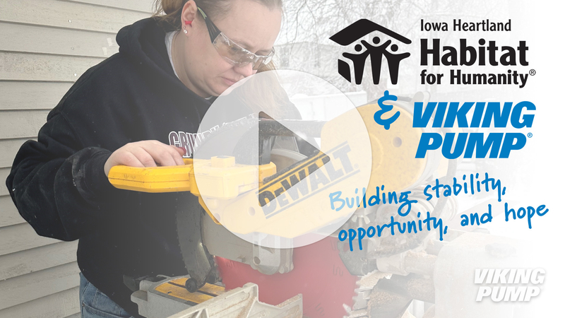 thumbnail image for video about Viking Pump's partnership with the Iowa Heartland Habitat for Humanity