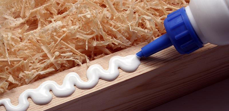 glue on wood