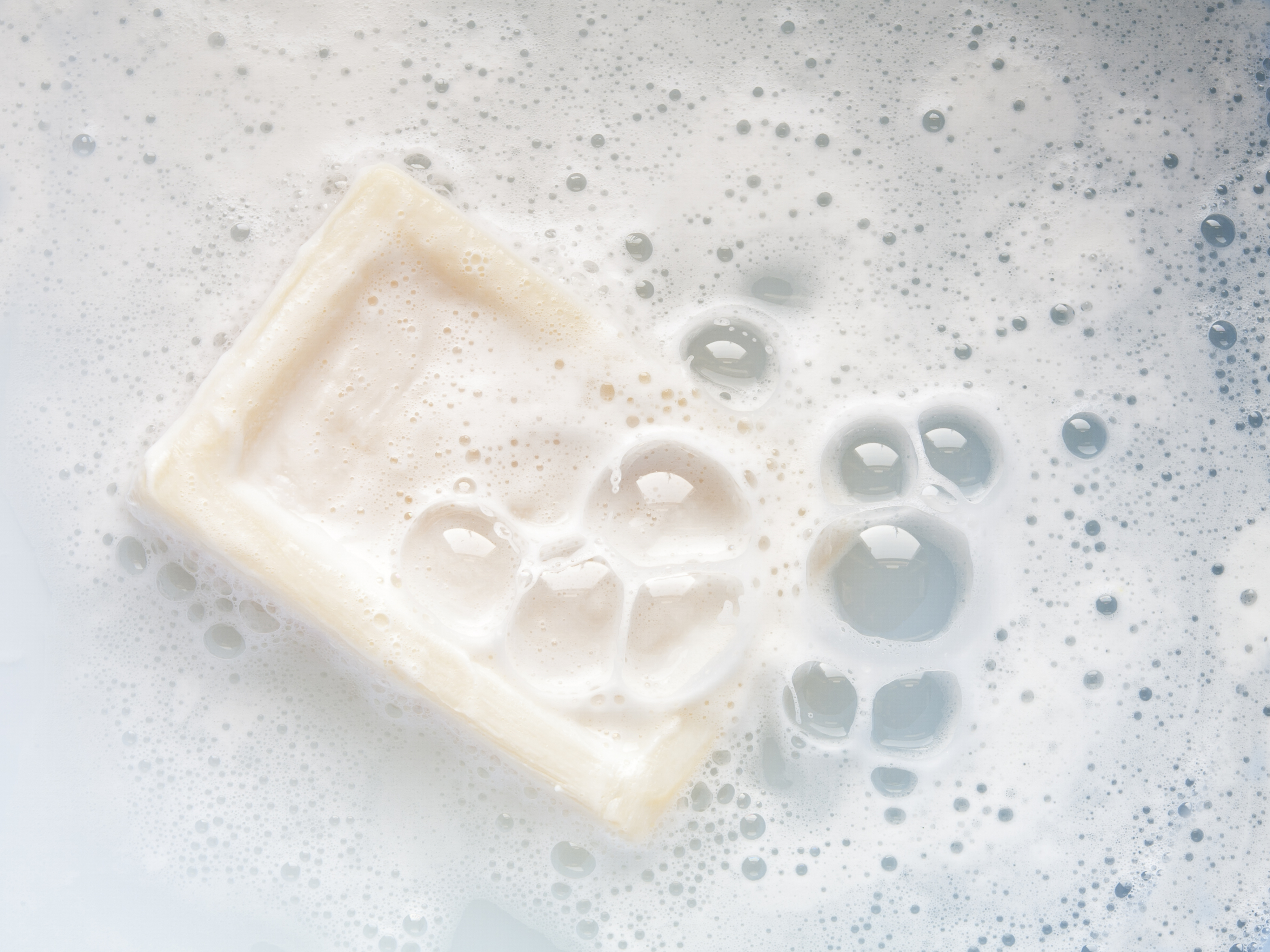 bar of soap with bubbles