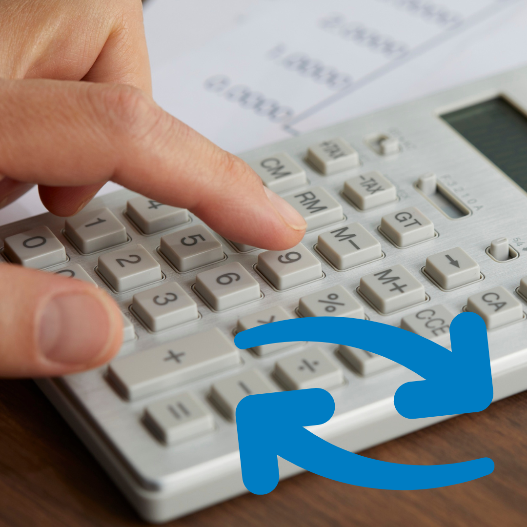calculator with arrows
