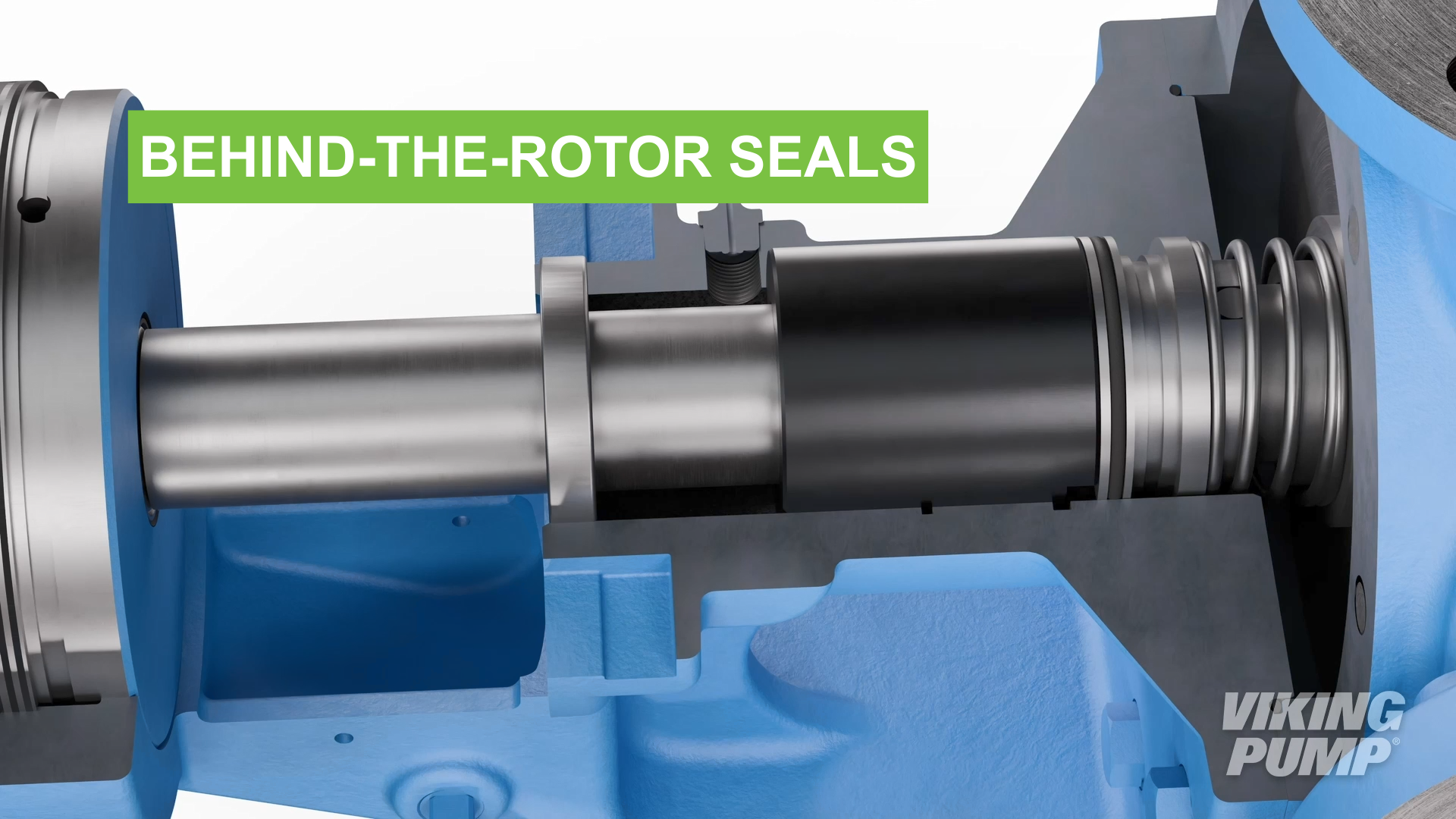 behind the rotor seal in uplus bracket