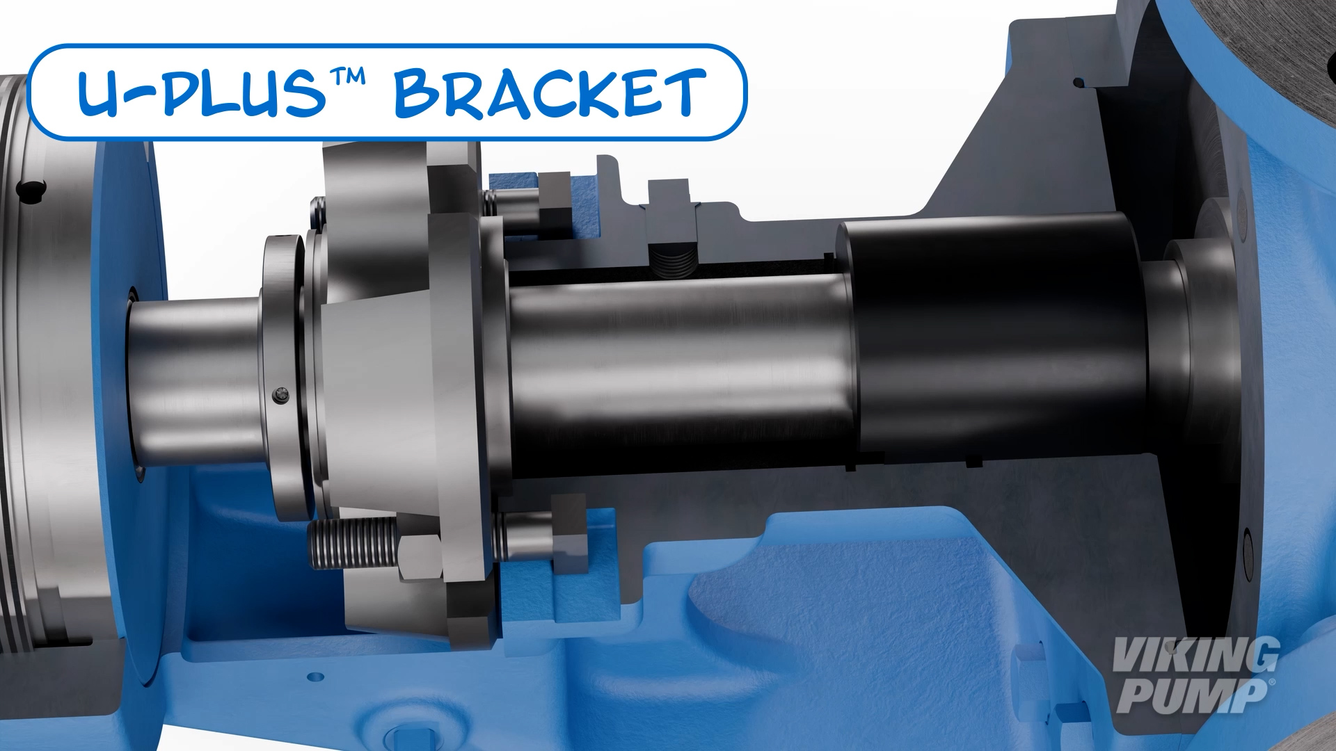 U-plus bracket with cartridge seal