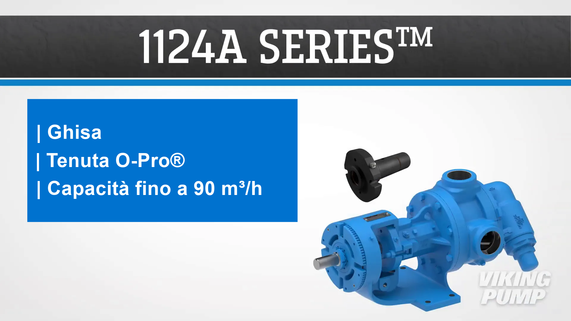 1127C series, 316 stainless steel, o-pro guard seal, capacities to >70 m3/h