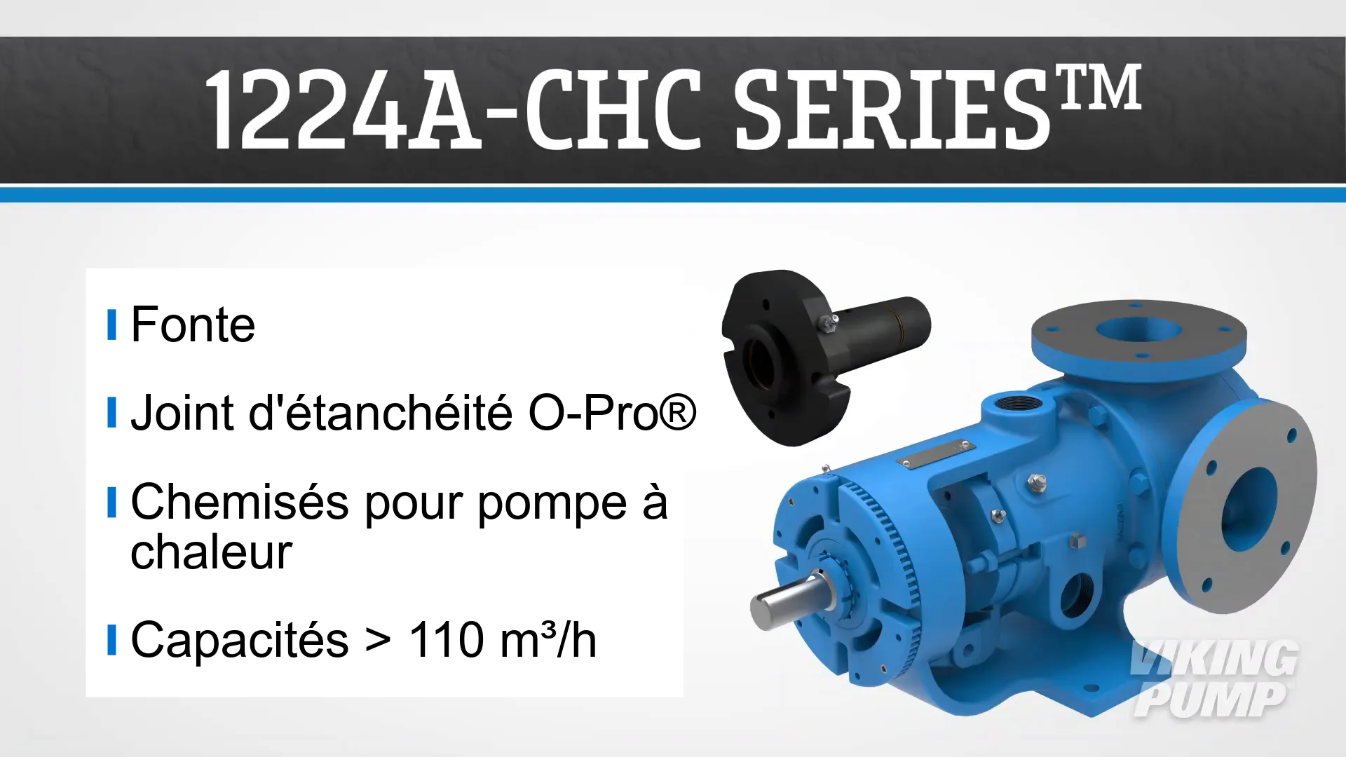 Fonte Joint d'étanchéité O-Pro Chemisés pour pompe à chaleur Capacités jusqu'à >110 m³/h