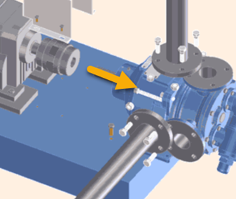 Figure 1 – Pulling a pump from service by disconnecting the flanges