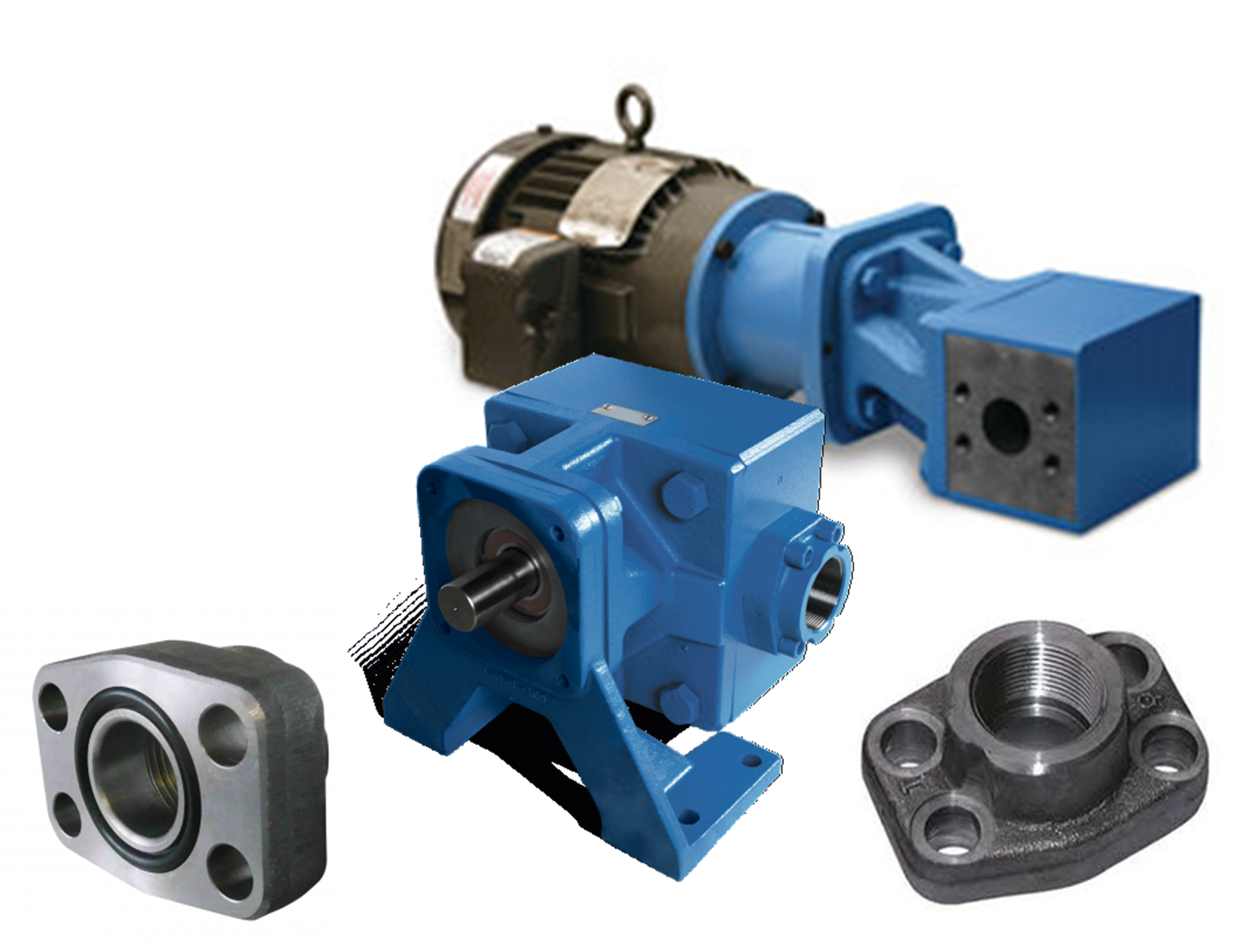 Figure 3 – Viking Pump models SG-10 & SG-14 are fitted as standard w/ SAE flange connections