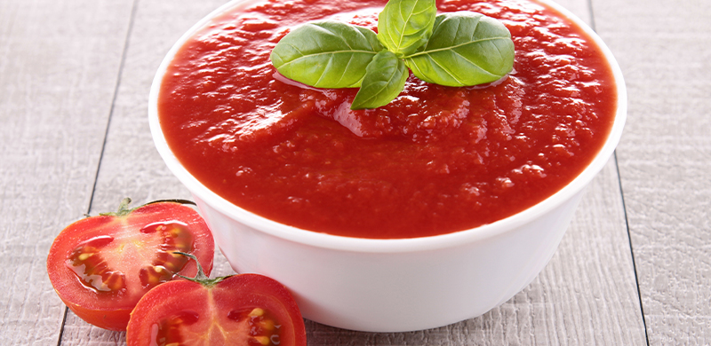 Bowl of tomato sauce