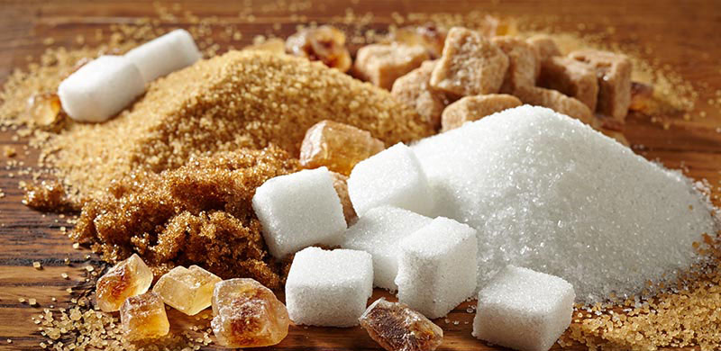 Various raw sugars