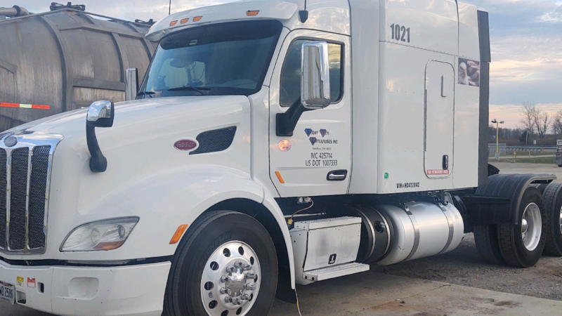 Chemical tanker truck