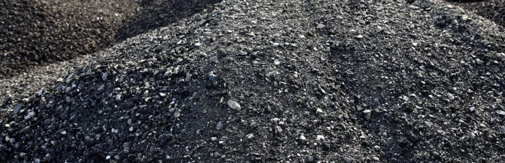 Piles of asphalt