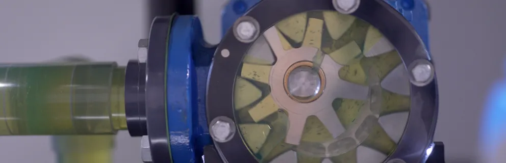 Internal Gear pump with see-through head