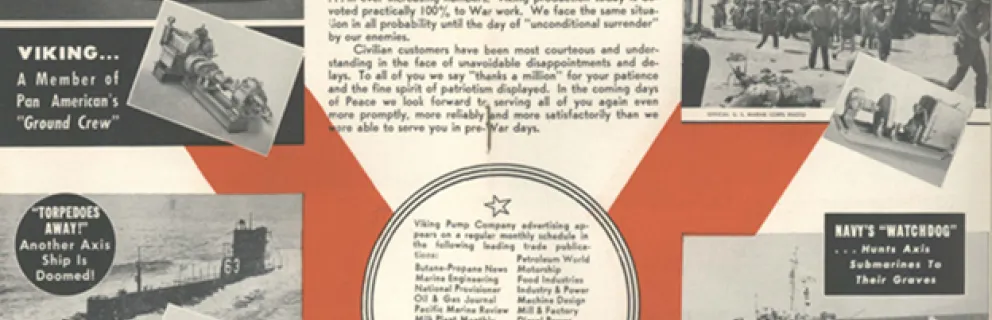 Two-page spread from the Summer 1943 Viking Vacuum
