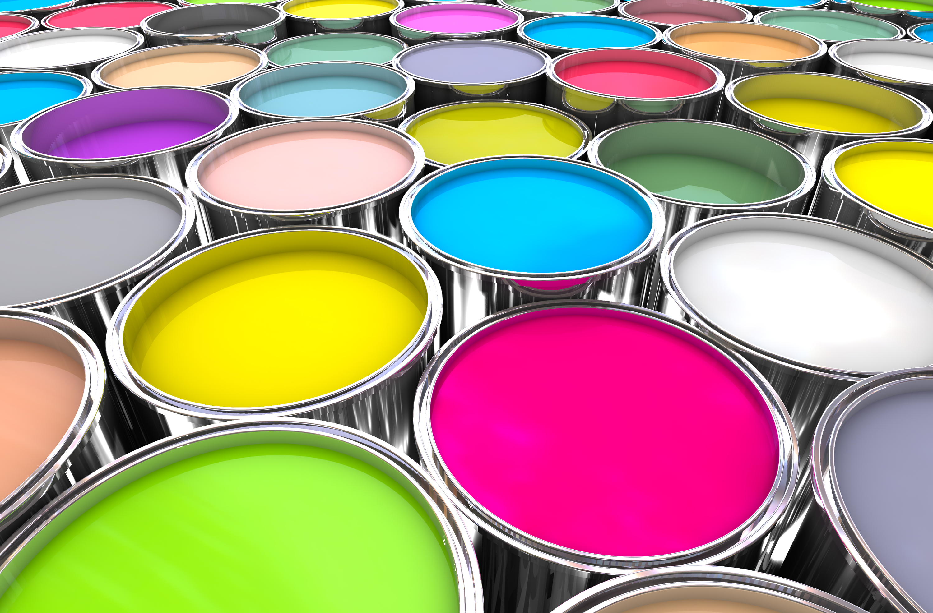 Image of paint, a liquid whose viscosity is commonly measured in Krebs Units.